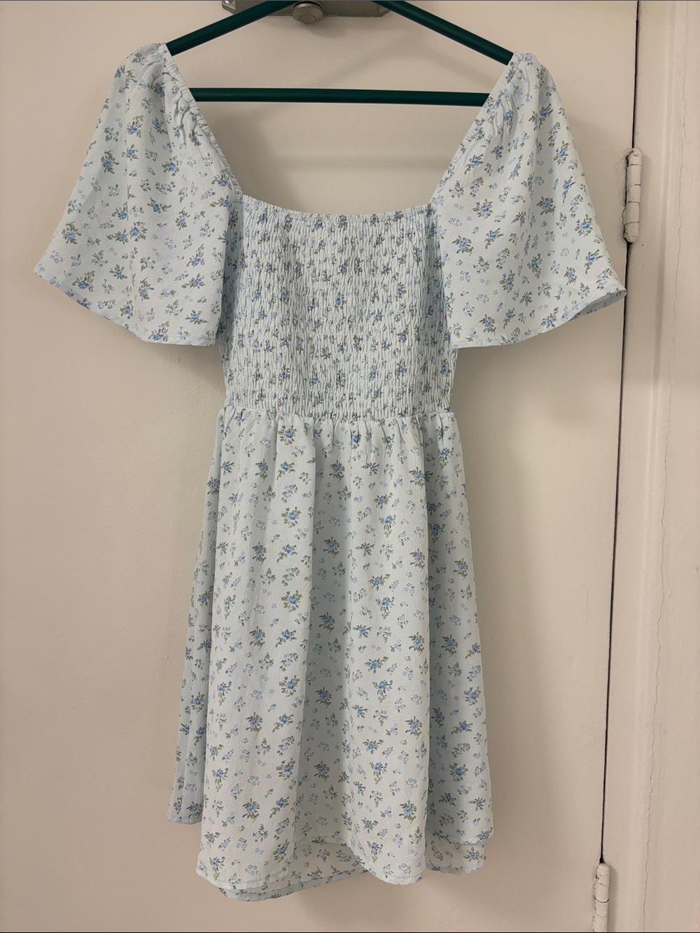 👗Princess Polly Blue Floral Mini Dress - Size 0